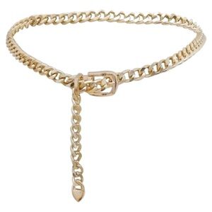 Gold Metal Chain Waist Belt